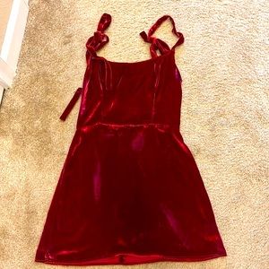 Reformation, red dress